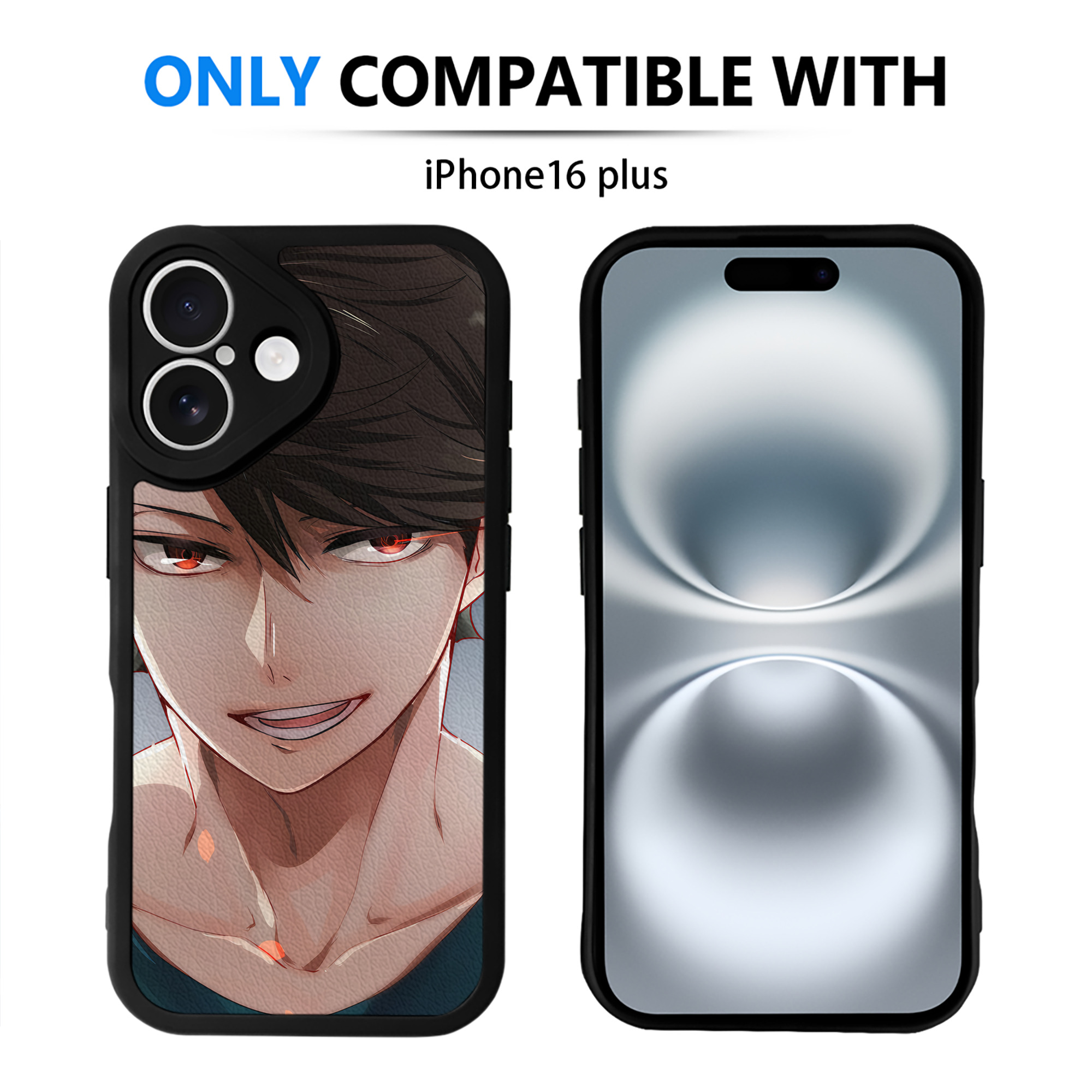 （画像用） ハイキュー!! Haikyu!! 【iPhone 16シリーズ対応】シリコンスマホケース（レザー調） 材質：シリコン